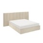ONLY OPENED - Beige Velvet King Size Ottoman Bed with Wide Headboard - Iman