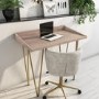 GRADE A1 - Scandi Natural Wood Office Desk with Hairpin Legs - Inari