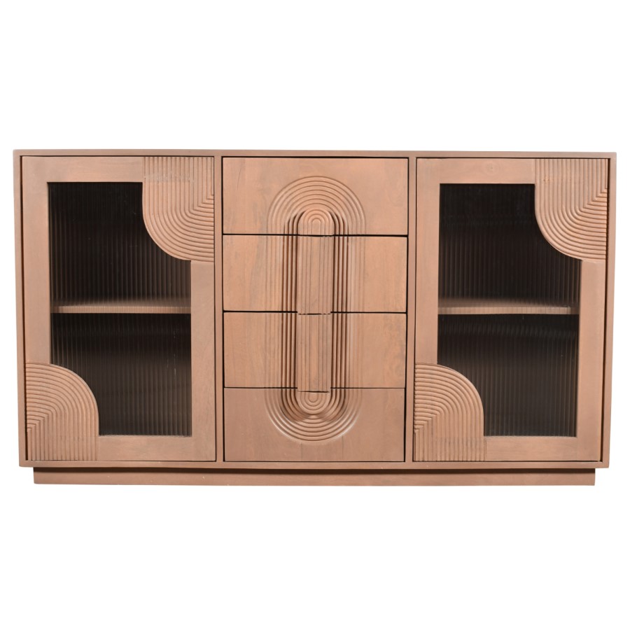 Solid Mango Wood Extra Large Sideboard - Indus