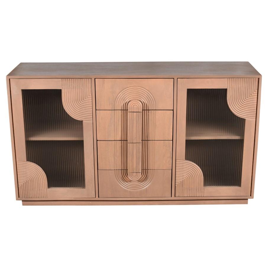 Solid Mango Wood Extra Large Sideboard - Indus