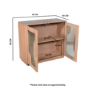 Solid mango Wood Small Sideboard - Indus