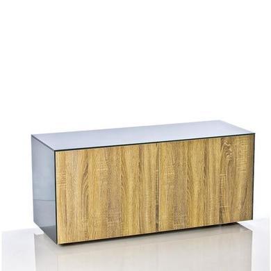 Frank Olsen INTEL1100GRY-OAK Grey and Oak TV Cabinet for up to 55'' TVs