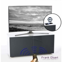 Frank Olsen INTEL1100WHT-GRY White and Grey TV Cabinet for up to 55'' TVs