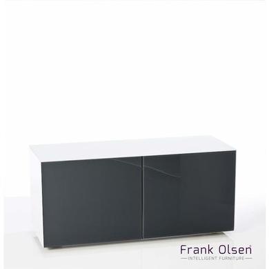 Frank Olsen INTEL1100WHT-GRY White and Grey TV Cabinet for up to 55'' TVs