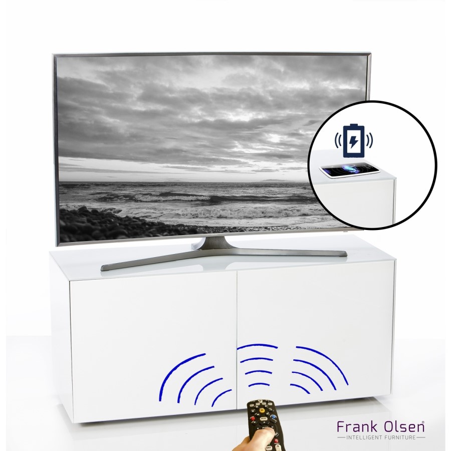 Frank Olsen INTEL1100WHT High Gloss White 1150 unit 55'' screen