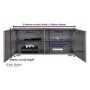 Frank Olsen INTEL1100WHT High Gloss White 1150 unit 55'' screen
