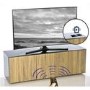 Frank Olsen INTEL1500GRY-OAK Grey and Oak TV Cabinet for up to 70" TVs
