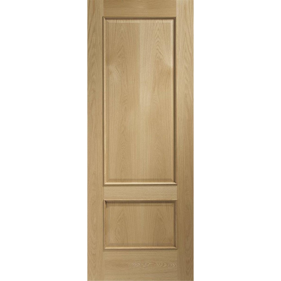 Internal Oak 2-Panel FD30 Fire Door - Unfinished - 1981 x 762 x 44mm - Andria - XL Joinery