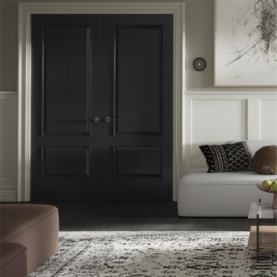 Internal Oak Andria with Raised Mouldings - Unfinished, 2040 x 726 x 40 mm