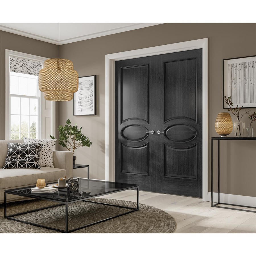 Internal Oak 2-Panel Door - Unfinished - 1981 x 838 x 35mm - Calabria - XL Joinery