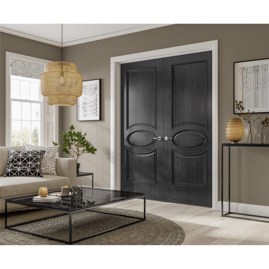 Internal Oak 2-Panel Door - Unfinished - 2040 x 926 x 40mm - Calabria - XL Joinery