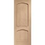 Internal Oak Louis Fire Door with Raised Mouldings - 1981 x 686 x 44 mm, Unfinished