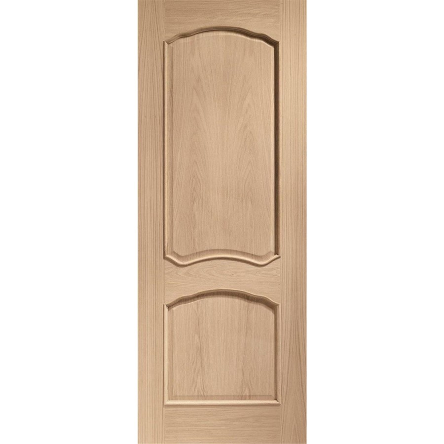 Internal Oak 2-Panel FD30 Fire Door - Unfinished - 1981 x 838 x 44mm - Louis - XL Joinery