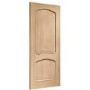 Internal Oak Louis Fire Door with Raised Mouldings - 1981 x 838 x 44 mm, Unfinished