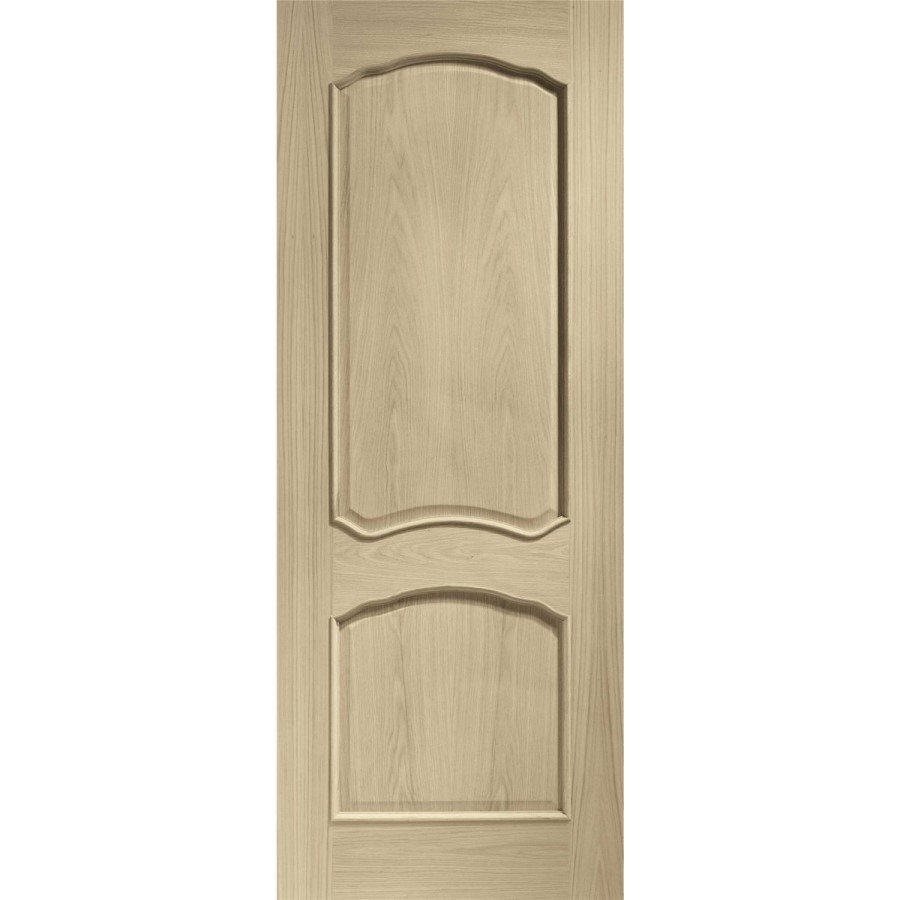 Internal Oak Louis Fire Door with Raised Mouldings - 1981 x 838 x 44 mm, Unfinished