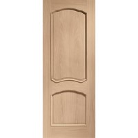 Internal Oak Louis Door with Raised Mouldings - Unfinished, 2040 x 826 x 40 mm