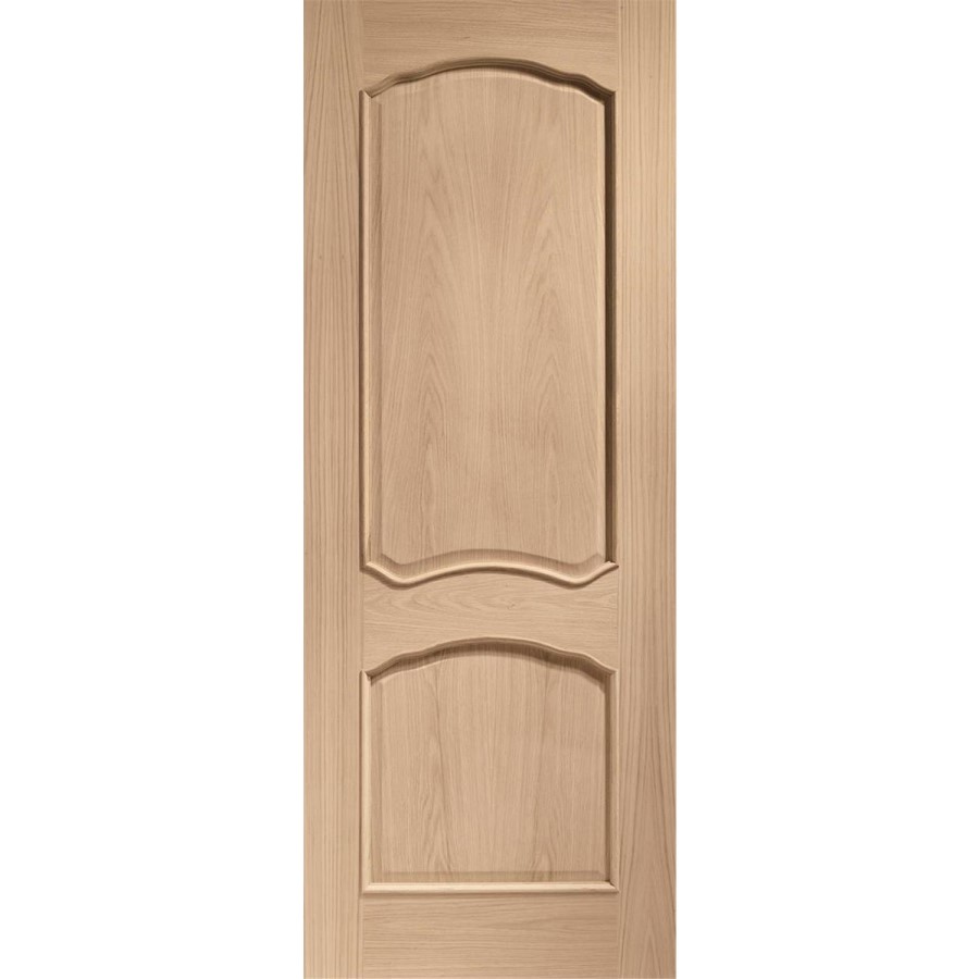 Internal Oak Louis Door with Raised Mouldings - Unfinished, 2040 x 926 x 40 mm