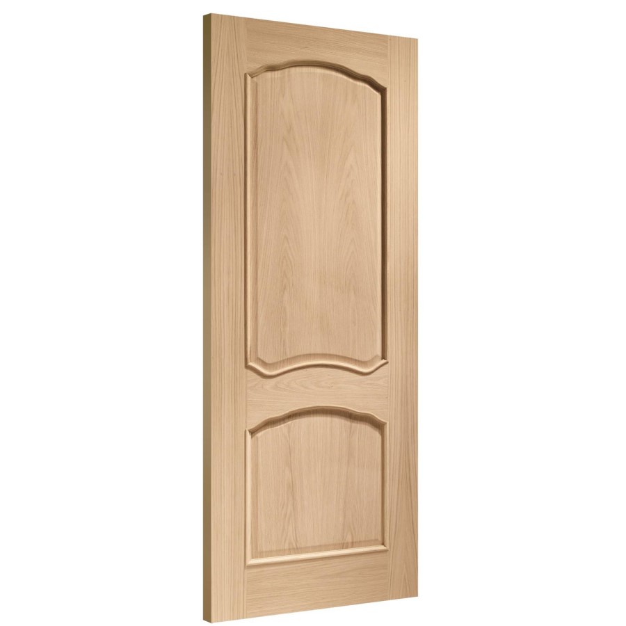 Internal Oak Louis Door with Raised Mouldings - Unfinished, 2040 x 926 x 40 mm