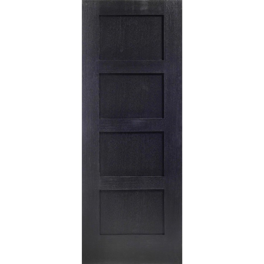 Internal Oak Shaker 4 Panel Fire Door - 1981 x 762 x 44 mm, Unfinished