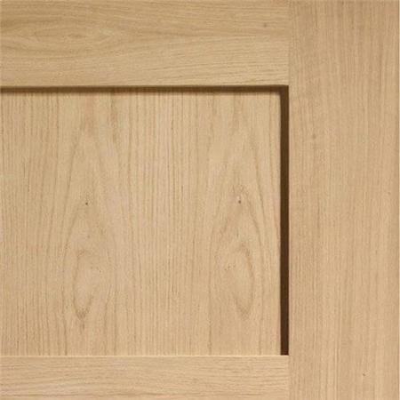 Internal Oak Shaker 4 Panel Fire Door - 1981 x 762 x 44 mm, Unfinished