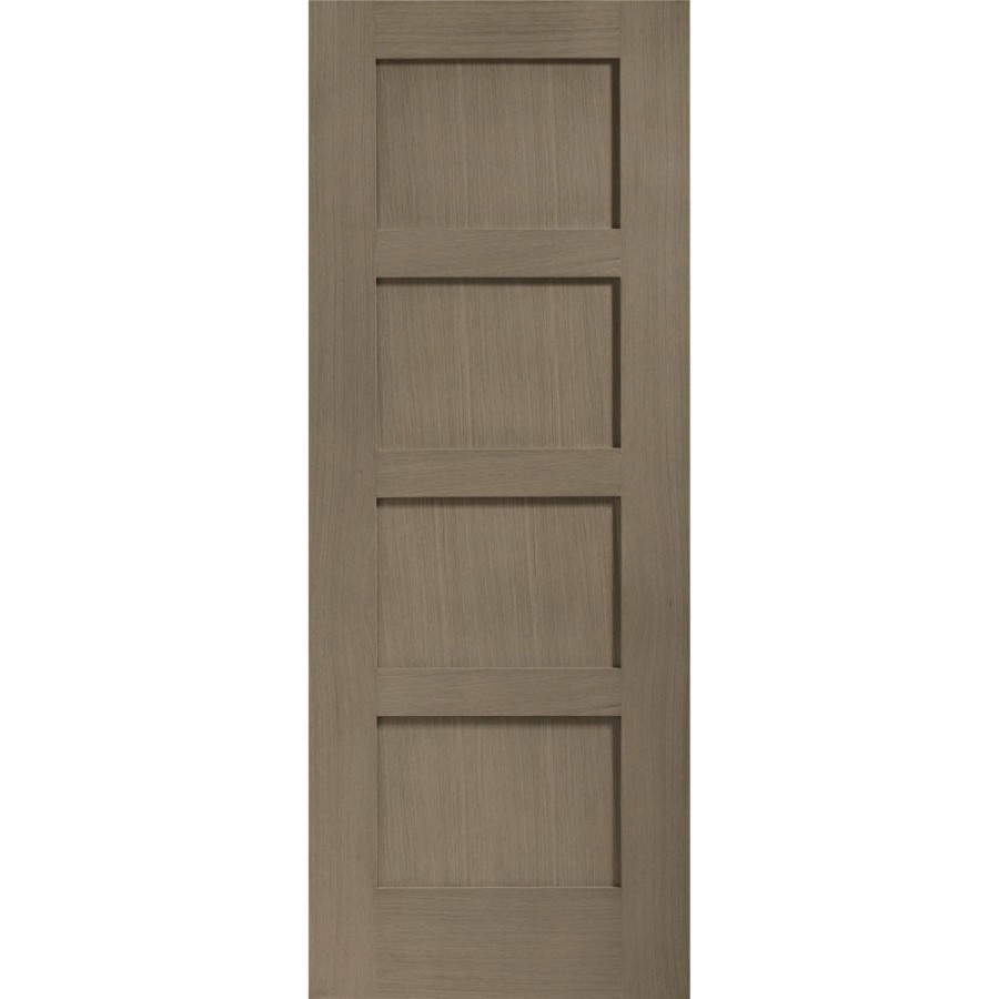 Internal Oak Shaker 4 Panel Fire Door - 1981 x 838 x 44 mm, Unfinished