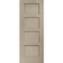 Internal Oak Shaker 4 Panel Fire Door - 1981 x 838 x 44 mm, Unfinished