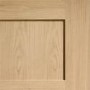 Internal Oak Shaker 4 Panel Fire Door - 1981 x 838 x 44 mm, Unfinished