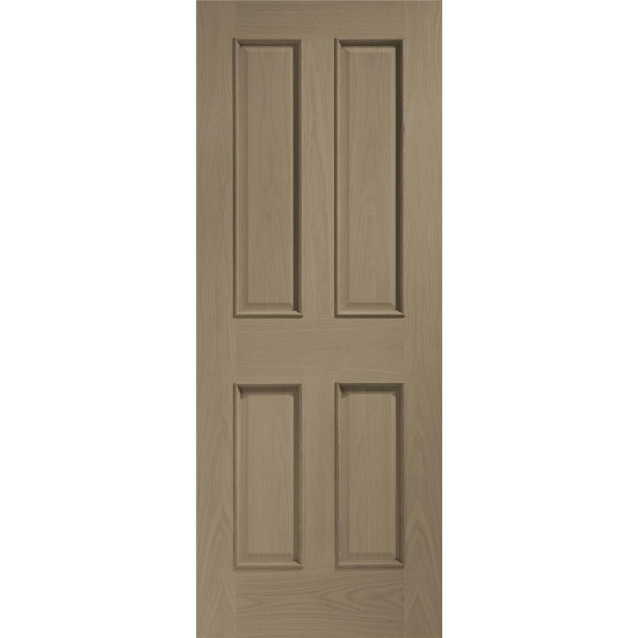 Internal Oak Victorian 4 Panel with Raised Mouldings - Unfinished, 1981 x 610 x 35 mm