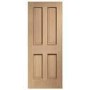 Internal Oak Victorian 4 Panel with Raised Mouldings - Unfinished, 1981 x 610 x 35 mm