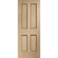 Internal Oak Victorian 4 Panel with Raised Mouldings - Unfinished, 1981 x 610 x 35 mm