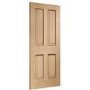 Internal Oak Victorian 4 Panel with Raised Mouldings - Unfinished, 1981 x 610 x 35 mm