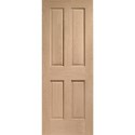INTOVIC24 Internal Oak Victorian 4-Panel Door - Unfinished - 1981 x 610 x 35mm - Victoria - XL Joinery