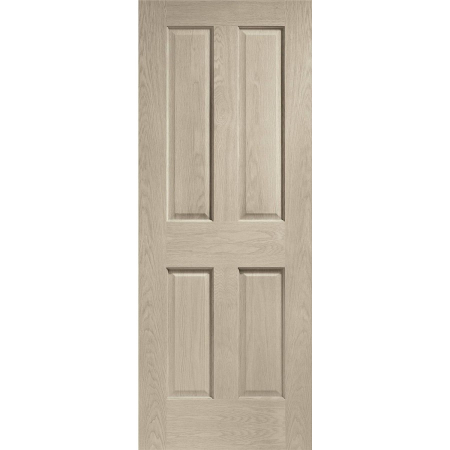 Internal Oak Victorian 4 Panel Door - Unfinished, 1981 x 686 x 35 mm