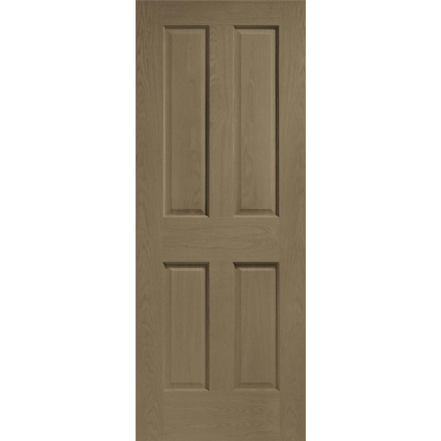 Internal Oak Victorian 4 Panel Door - Unfinished, 1981 x 686 x 35 mm
