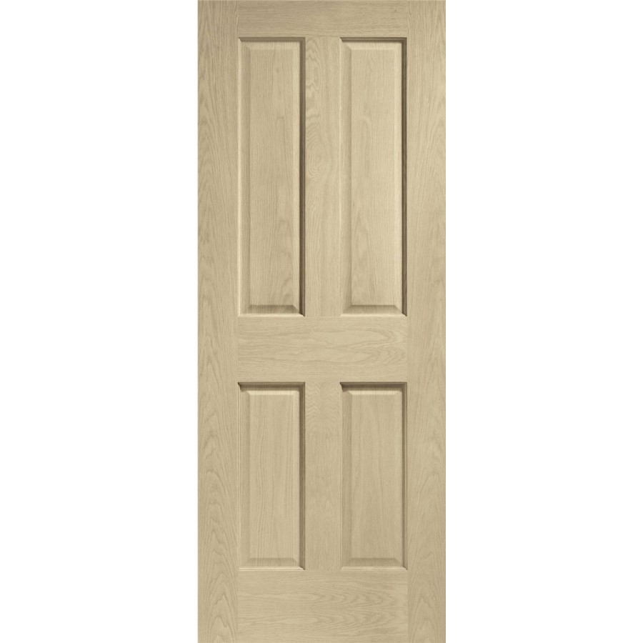 Internal Oak Victorian 4 Panel Door - Unfinished, 1981 x 686 x 35 mm