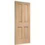 Internal Oak Victorian 4 Panel Door - Unfinished, 1981 x 686 x 35 mm