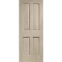 Internal Oak Victorian 4 Panel Fire Door - Unfinished, 1981 x 762 x 44 mm