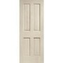 Internal Oak Victorian 4 Panel Fire Door - Unfinished, 2032 x 813 x 44 mm