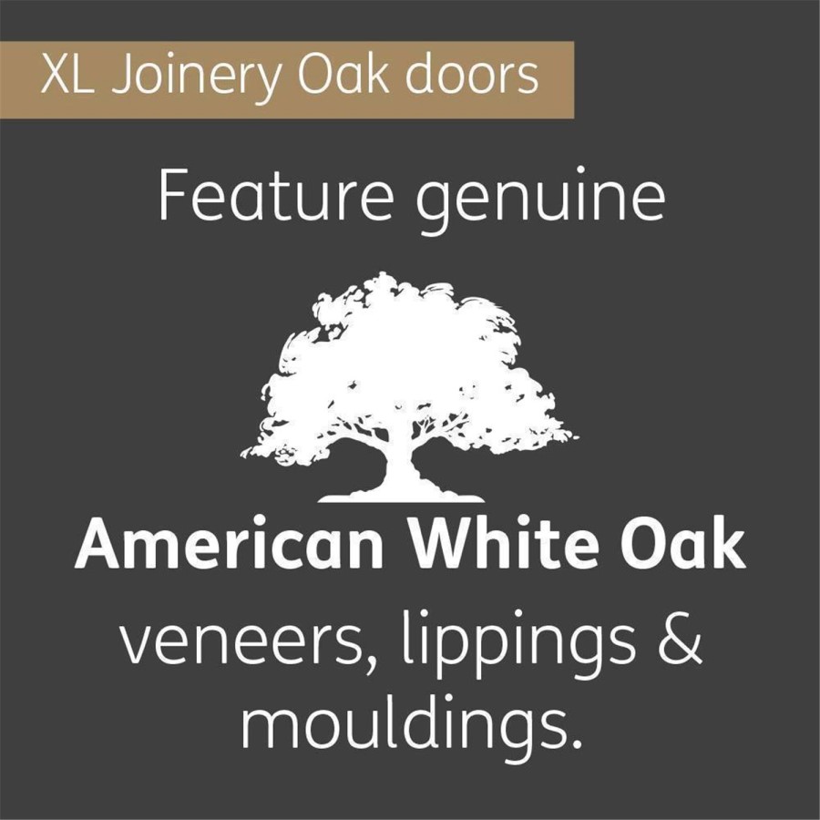 Internal Oak Victorian 4-Panel Door - Unfinished - 1981 x 838 x 35mm - Victoria - XL Joinery