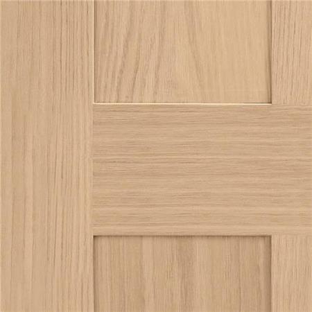 Victorian Shaker 4 Panel Internal Oak Fire Door - 1981 x 686 x 44mm (27"), Unfinished