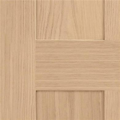 Internal Oak Victorian 4-Panel Shaker FD30 Fire Door - Unfinished - 1981 x 838 x 44mm - Victoria - XL Joinery