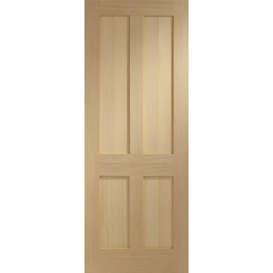 Victorian Shaker 4 Panel Internal Oak Door - Unfinished, 1981 x 838 x 35 mm