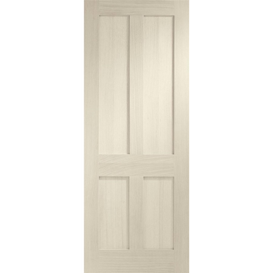 Victorian Shaker 4 Panel Internal Oak Door - Unfinished, 2040 x 726 x 40 mm