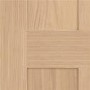 Victorian Shaker 4 Panel Internal Oak Door - Unfinished, 2040 x 726 x 40 mm