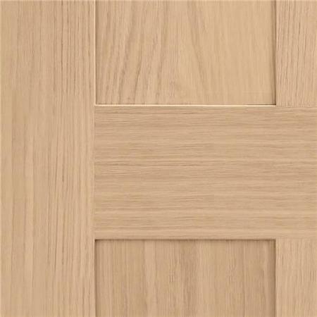 Victorian Shaker 4 Panel Internal Oak Door - Unfinished, 2040 x 926 x 40 mm