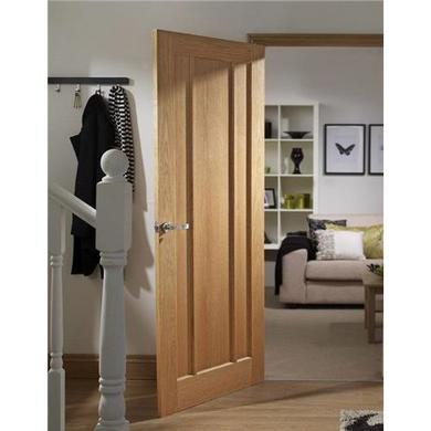 Internal Oak 3-Panel Door - Unfinished - 1981 x 838 x 35mm - Worcester - XL Joinery