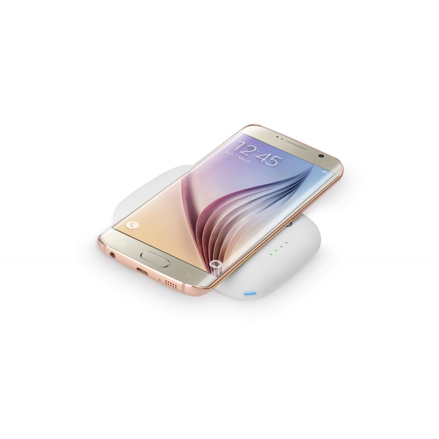 4000mAh Power Bank With Qi Wireless Charging Pad 2in1 - White 