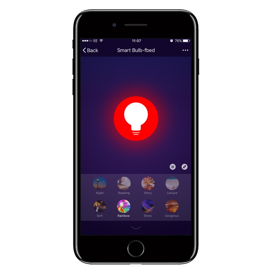 electriQ Smart Lighting Colour Wifi Bulb with E27 screw ending - Alexa & Google Home compatible - 5 Pack