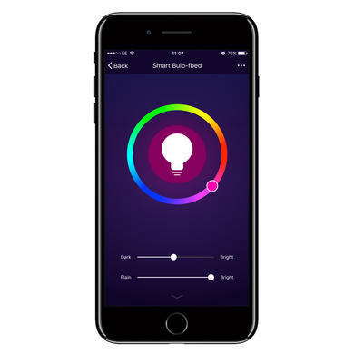 electriQ Smart Lighting Colour Wifi Bulb with E27 screw ending - Alexa & Google Home compatible - 3 Pack