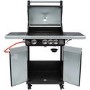 Boss Grill Alabama Elite - 3 Burner Gas BBQ Grill with Side Burner - Black